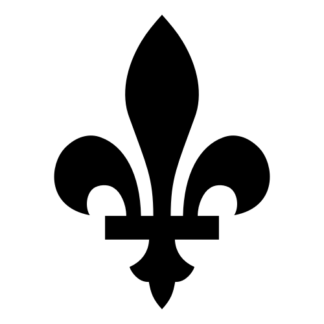 Québec Fleur De Lys Decal (Black)